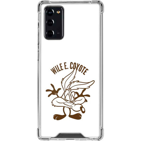 Looney Tunes Wile E Coyote Big Head Galaxy Note20 5G Clear Case