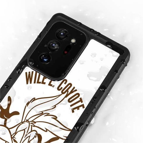 Looney Tunes Wile E Coyote Big Head Galaxy Note20 Ultra 5G Waterproof Case