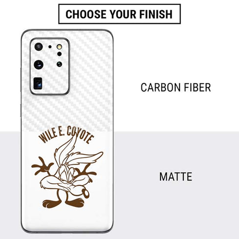 Looney Tunes Wile E Coyote Big Head Galaxy S20 Ultra 5G Skin