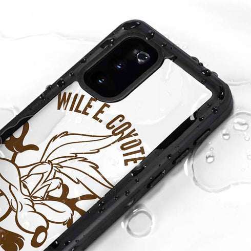 Looney Tunes Wile E Coyote Big Head Galaxy S20 Waterproof Case