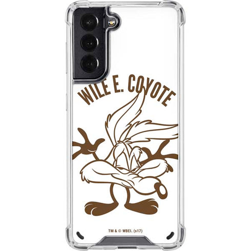 Looney Tunes Wile E Coyote Big Head Galaxy S21 5G Clear Case