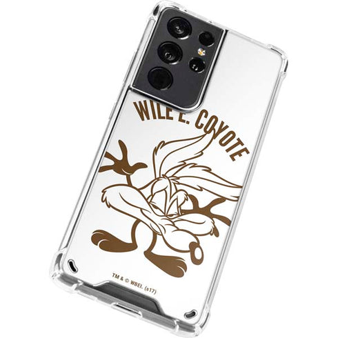 Looney Tunes Wile E Coyote Big Head Galaxy S21 Ultra 5G Clear Case