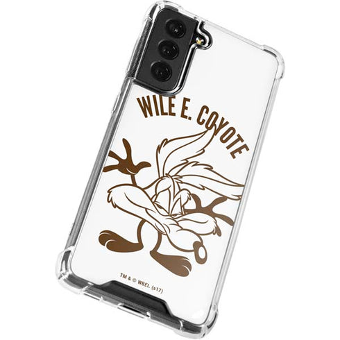 Looney Tunes Wile E Coyote Big Head Galaxy S22 Clear Case