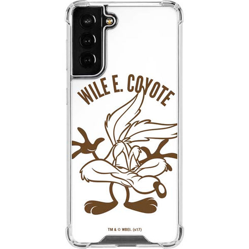 Looney Tunes Wile E Coyote Big Head Galaxy S22 Plus Clear Case