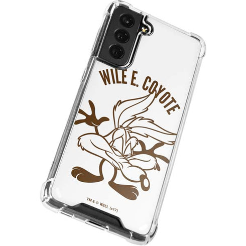 Looney Tunes Wile E Coyote Big Head Galaxy S22 Plus Clear Case