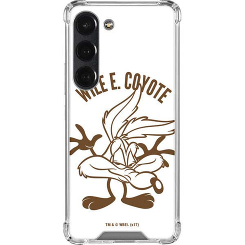 Looney Tunes Wile E Coyote Big Head Galaxy S23 Clear Case