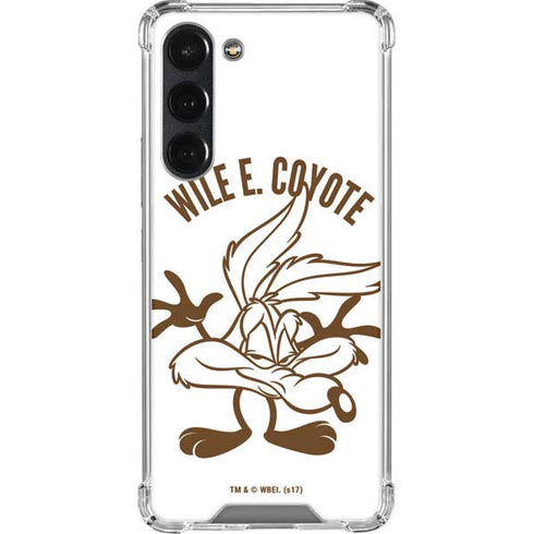 Looney Tunes Wile E Coyote Big Head Galaxy S23 Plus Clear Case