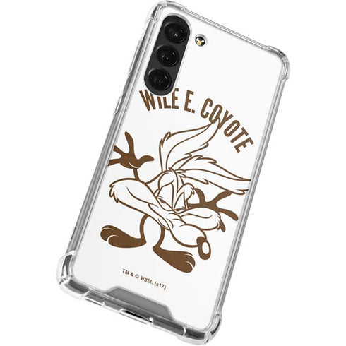 Looney Tunes Wile E Coyote Big Head Galaxy S23 Plus Clear Case
