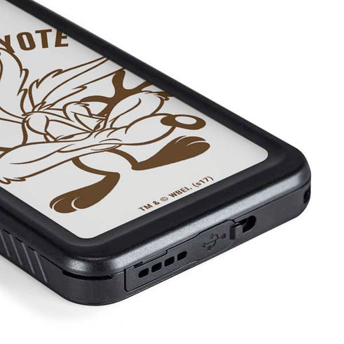 Looney Tunes Wile E Coyote Big Head Galaxy S23 Plus Waterproof Case