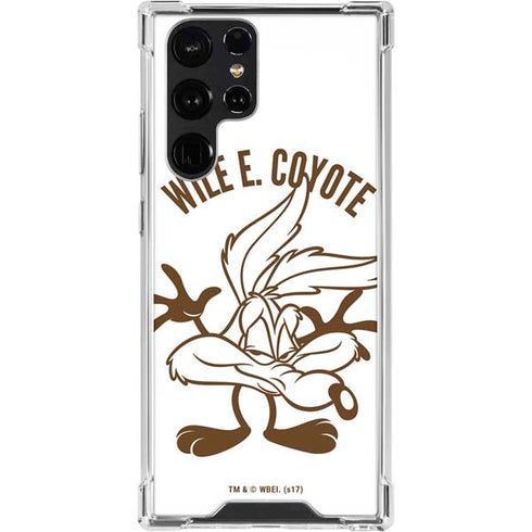 Looney Tunes Wile E Coyote Big Head Galaxy S24 Ultra Clear Case