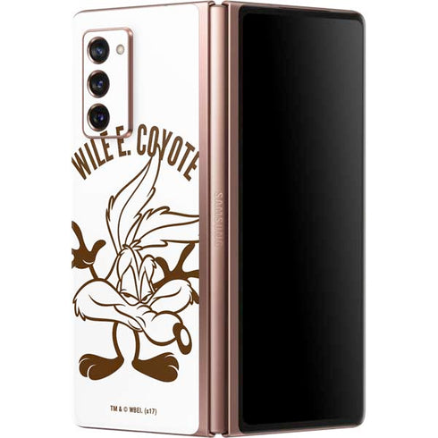 Looney Tunes Wile E Coyote Big Head Galaxy Z Fold2 5G Skin