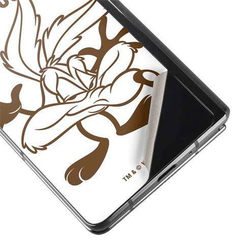 Looney Tunes Wile E Coyote Big Head Galaxy Z Fold2 5G Skin