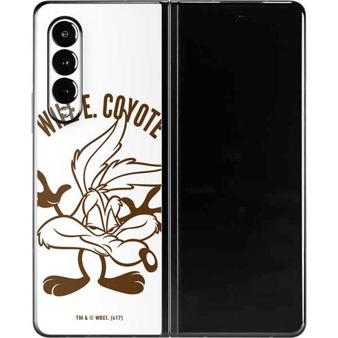 Looney Tunes Wile E Coyote Big Head Galaxy Z Fold3 5G Skin