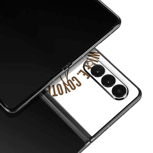 Looney Tunes Wile E Coyote Big Head Galaxy Z Fold3 5G Skin