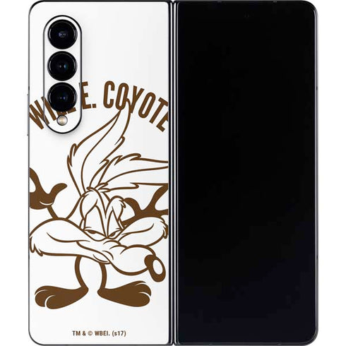 Looney Tunes Wile E Coyote Big Head Galaxy Z Fold4 5G Skin