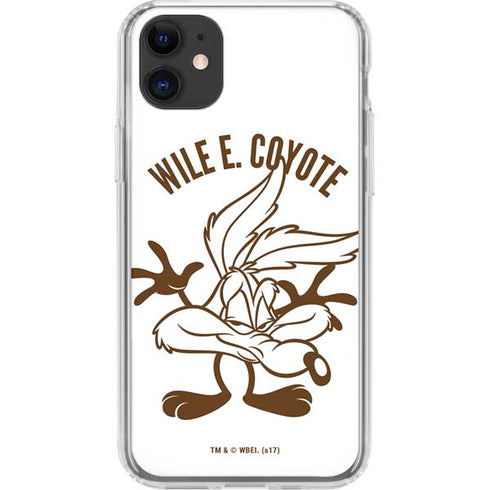 Looney Tunes Wile E Coyote Big Head iPhone 11 Clear Case