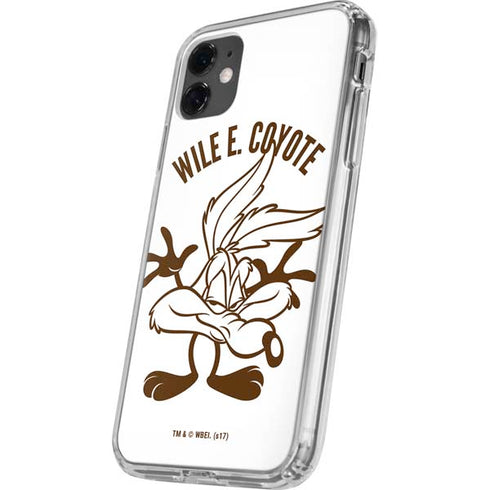 Looney Tunes Wile E Coyote Big Head iPhone 11 Clear Case