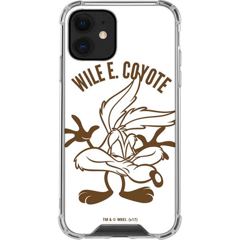 Looney Tunes Wile E Coyote Big Head iPhone 12 Clear Case