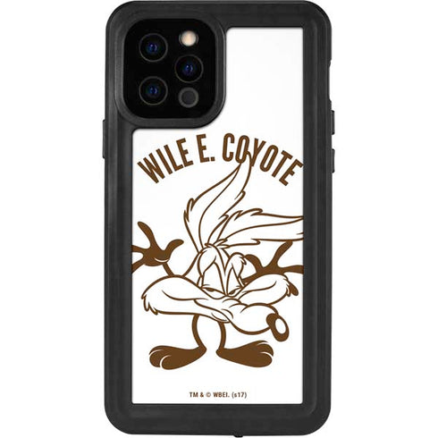 Looney Tunes Wile E Coyote Big Head iPhone 12 Pro Waterproof Case