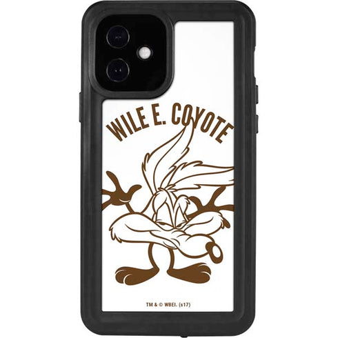Looney Tunes Wile E Coyote Big Head iPhone 12 Waterproof Case
