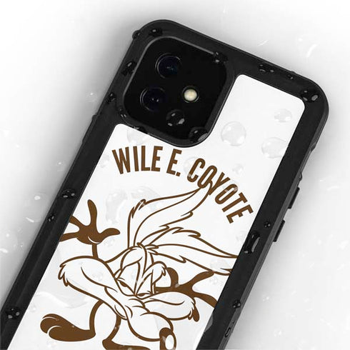 Looney Tunes Wile E Coyote Big Head iPhone 12 Waterproof Case