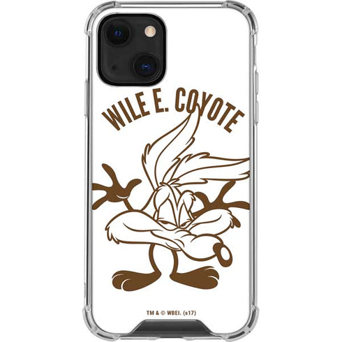 Looney Tunes Wile E Coyote Big Head iPhone 14 Clear Case