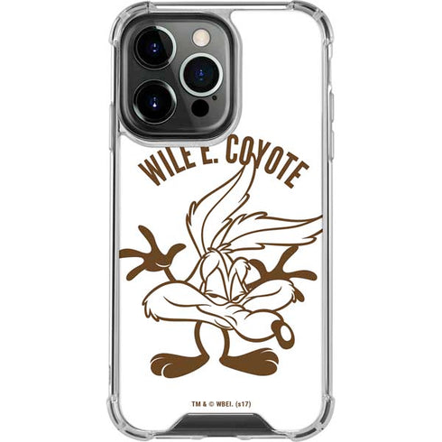 Looney Tunes Wile E Coyote Big Head iPhone 15 Pro Clear Case