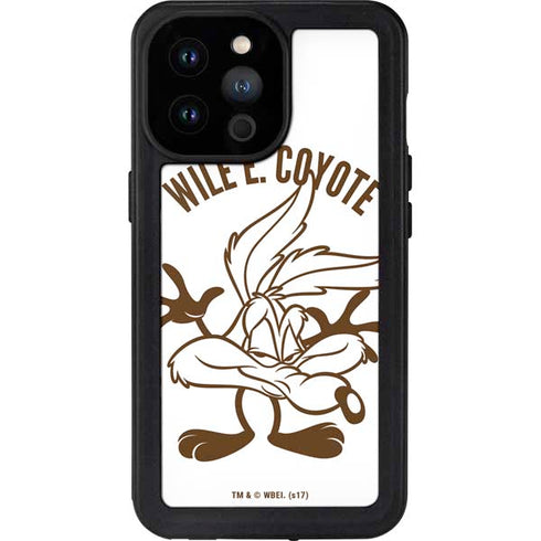 Looney Tunes Wile E Coyote Big Head iPhone 14 Pro Max Waterproof Case