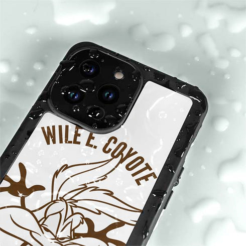 Looney Tunes Wile E Coyote Big Head iPhone 14 Pro Max Waterproof Case