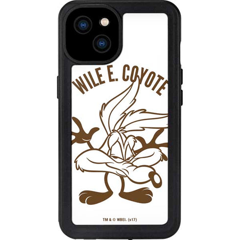 Looney Tunes Wile E Coyote Big Head iPhone 15 Plus Waterproof Case