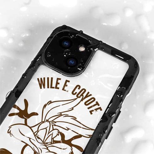 Looney Tunes Wile E Coyote Big Head iPhone 15 Plus Waterproof Case