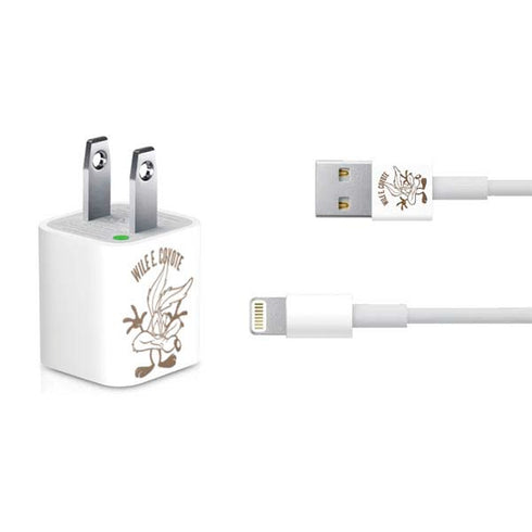 Looney Tunes Wile E Coyote Big Head iPhone Charger (5W USB) Skin
