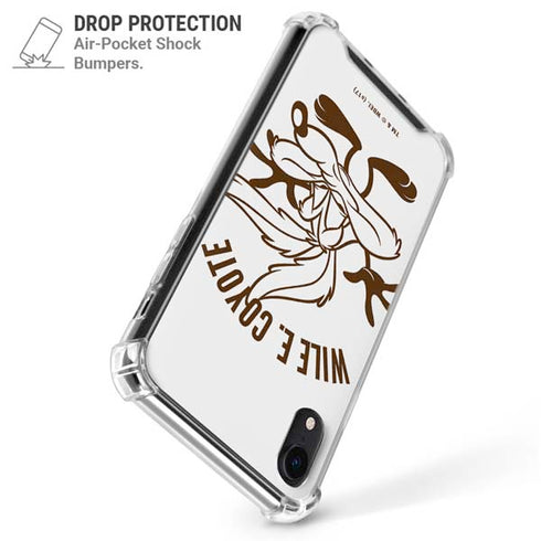 Looney Tunes Wile E Coyote Big Head iPhone XR Clear Case