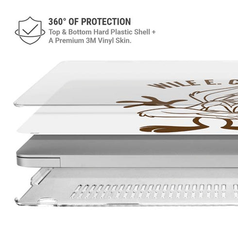 Looney Tunes Wile E Coyote Big Head MacBook Air 13in M1 (2021) Case plus Skin