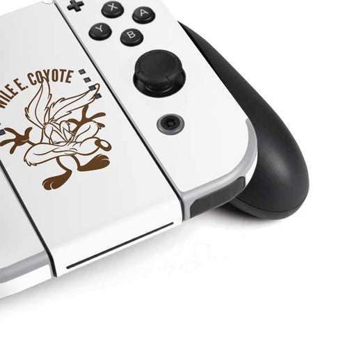 Looney Tunes Wile E Coyote Big Head Nintendo Switch OLED (2021) Skin