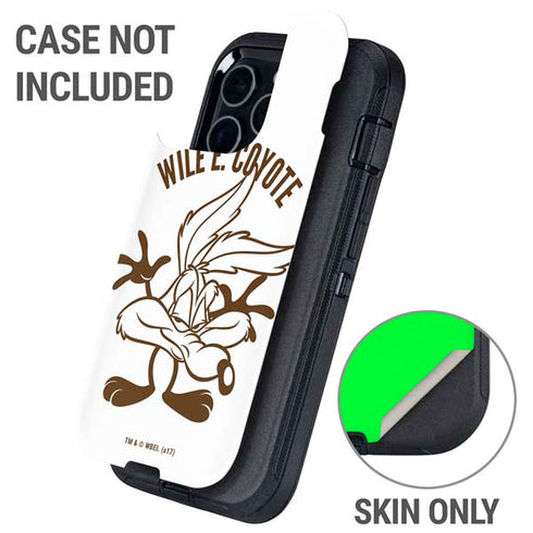 Looney Tunes Wile E Coyote Big Head Otterbox Defender iPhone Skin