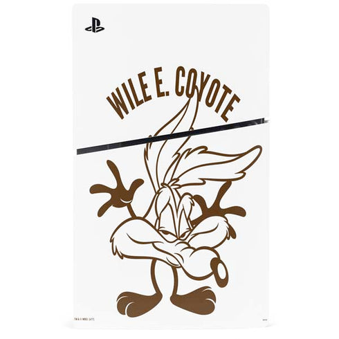 Looney Tunes Wile E Coyote Big Head PS5 Slim Disk Console Skin
