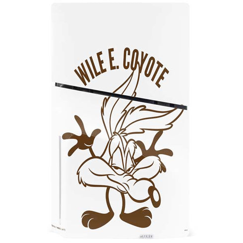 Looney Tunes Wile E Coyote Big Head PS5 Slim Disk Console Skin