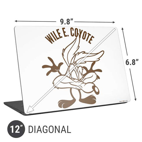 Looney Tunes Wile E Coyote Big Head Universal Laptop 12in (9.8 x 6.8in) Skin