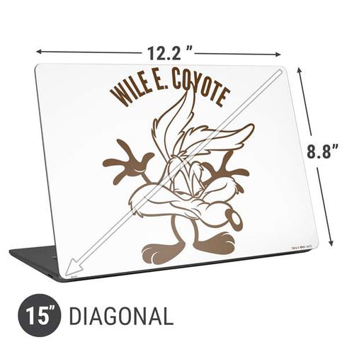 Looney Tunes Wile E Coyote Big Head Universal Laptop 15in (12.2 x 8.8in) Skin