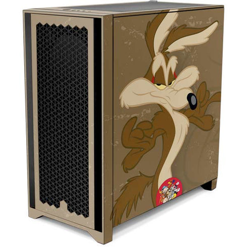 Looney Tunes Wile E Coyote Double Corsair 4000D Tempered Glass Mid-Tower ATX Case Skin