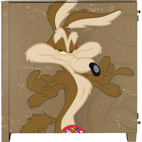 Looney Tunes Wile E Coyote Double Corsair 4000D Tempered Glass Mid-Tower ATX Case Skin