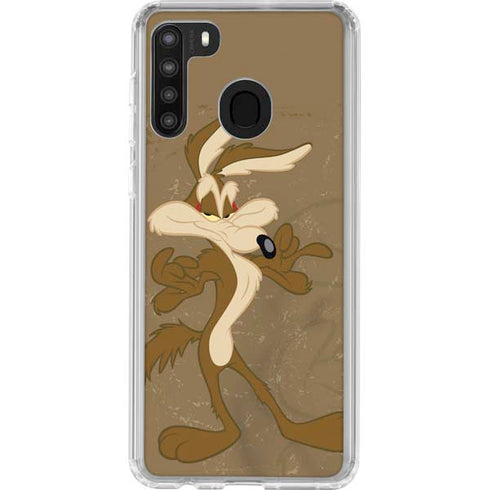 Looney Tunes Wile E Coyote Double Galaxy A21 Clear Case