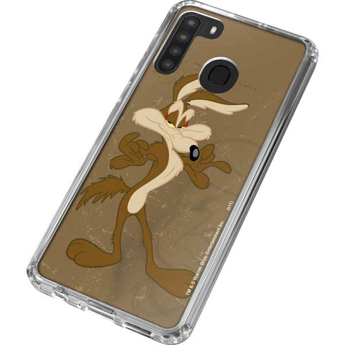 Looney Tunes Wile E Coyote Double Galaxy A21 Clear Case