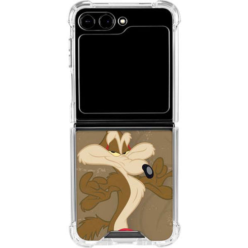 Looney Tunes Wile E Coyote Double Galaxy Z Flip5 5G Clear Case