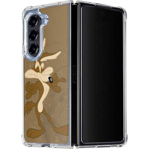 Looney Tunes Wile E Coyote Double Galaxy Z Fold5 5G Clear Case