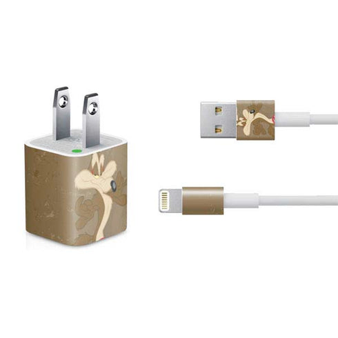 Looney Tunes Wile E Coyote Double iPhone Charger (5W USB) Skin