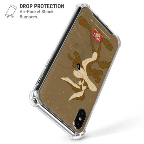Looney Tunes Wile E Coyote Double iPhone XS Max Clear Case