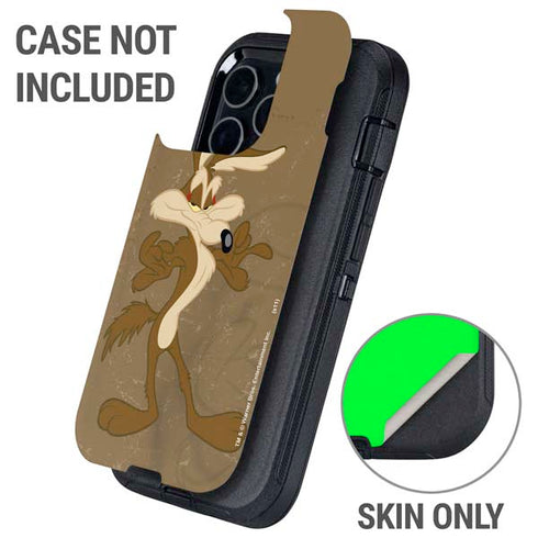 Looney Tunes Wile E Coyote Double Otterbox Defender iPhone Skin