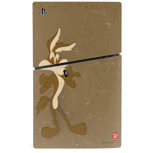 Looney Tunes Wile E Coyote Double PS5 Slim Disk Console Skin